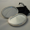 Oval Compact Mirror W/Contour Surface (Screened)